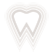 グレーの線の歯の歯科医院用マーク